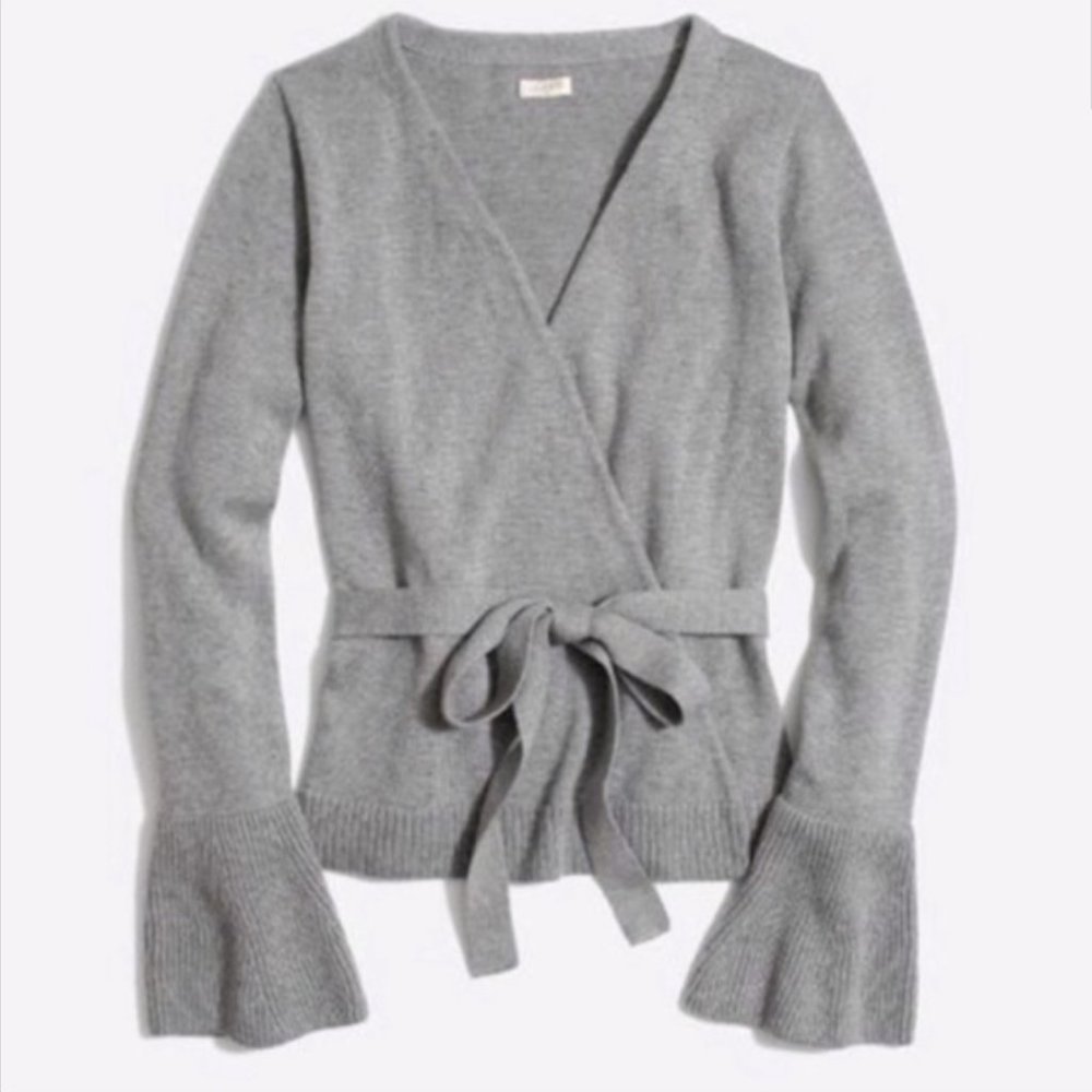 J.Crew Bell Sleeve Wrap Sweater Cardigan